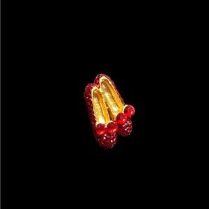 Vintage Ruby Red Slipper Pin